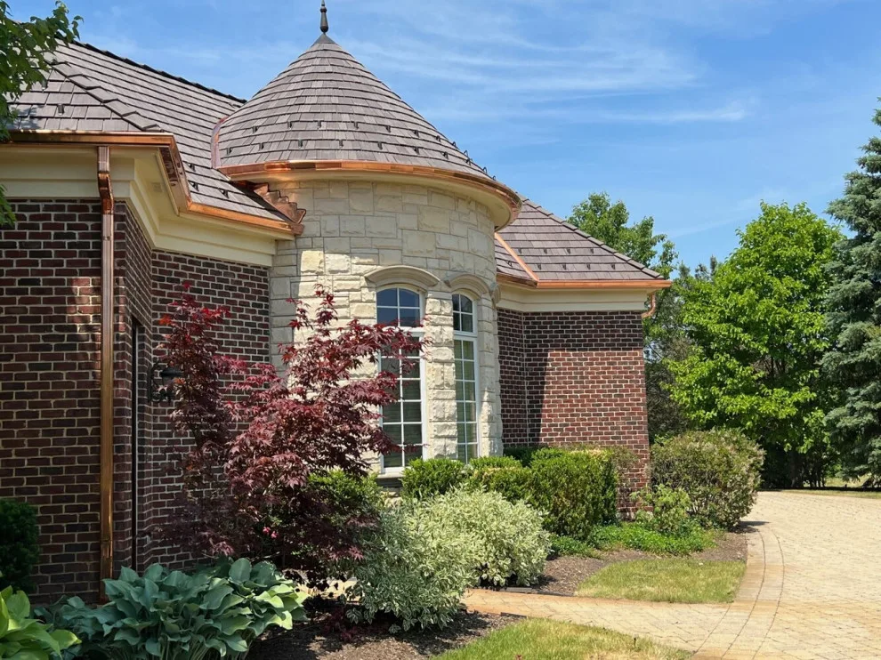 Schaumburg, IL Copper Gutters by Optimal Copper Gutters & Roof Chicago - Photo 2