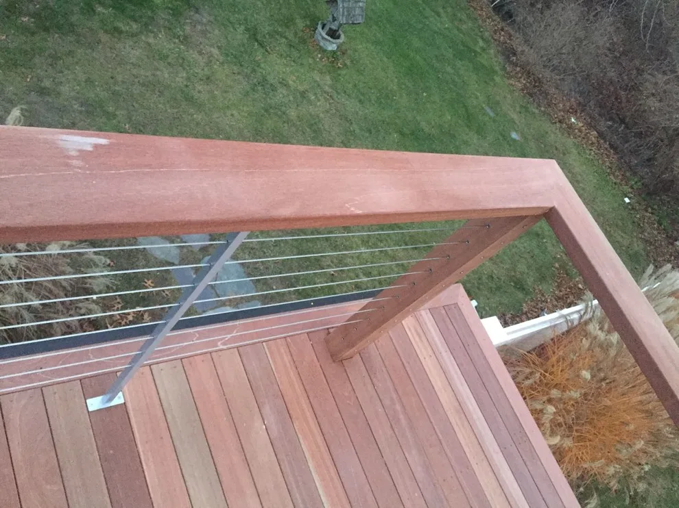 Tailored Mahogany Deck Featuring CableRail System by Loyalty Exterior Solutions - Photo 29
