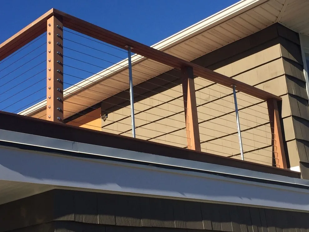 Tailored Mahogany Deck Featuring CableRail System by Loyalty Exterior Solutions - Photo 14