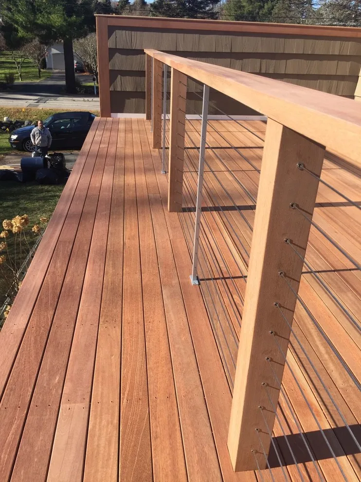 Tailored Mahogany Deck Featuring CableRail System by Loyalty Exterior Solutions - Photo 20