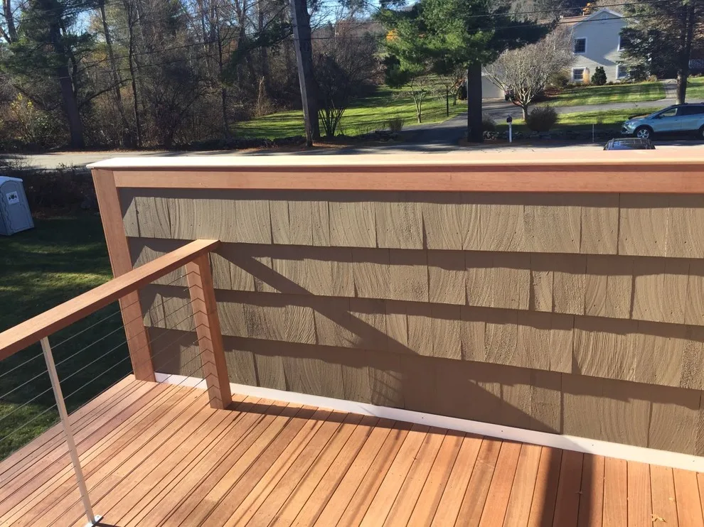 Tailored Mahogany Deck Featuring CableRail System by Loyalty Exterior Solutions - Photo 24