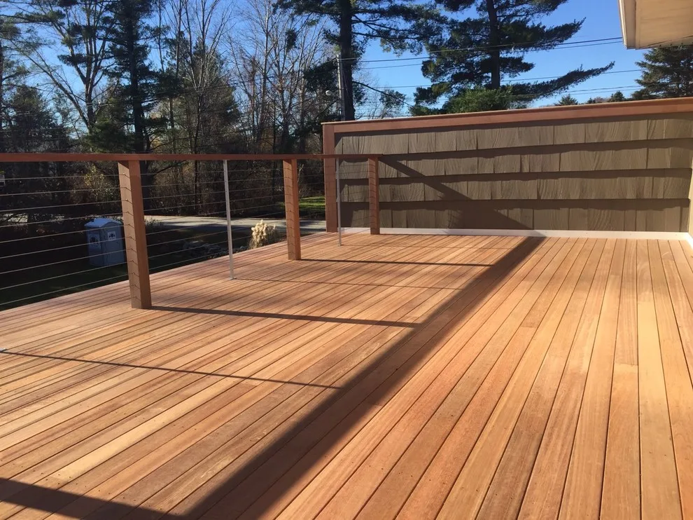 Tailored Mahogany Deck Featuring CableRail System by Loyalty Exterior Solutions - Photo 4