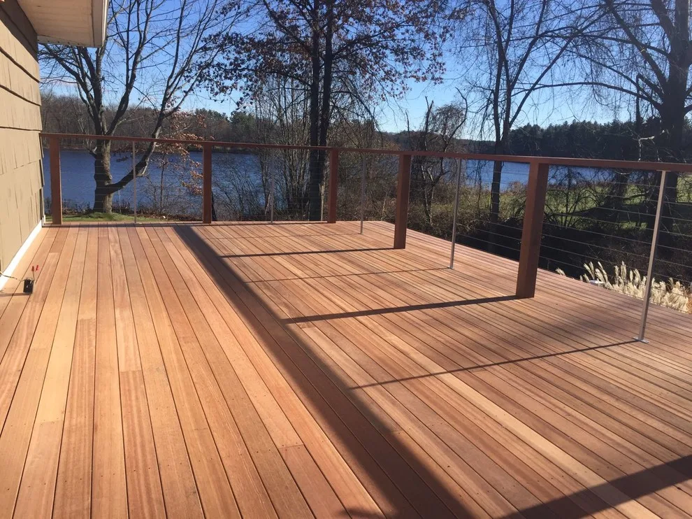 Tailored Mahogany Deck Featuring CableRail System by Loyalty Exterior Solutions - Photo 15