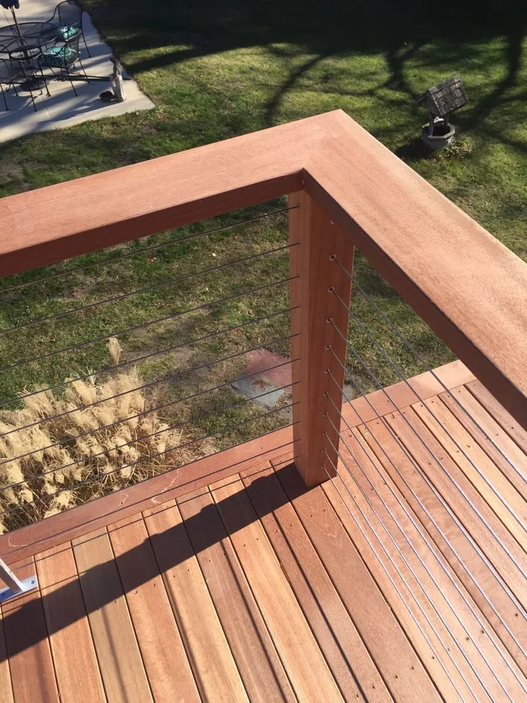 Tailored Mahogany Deck Featuring CableRail System by Loyalty Exterior Solutions - Photo 31