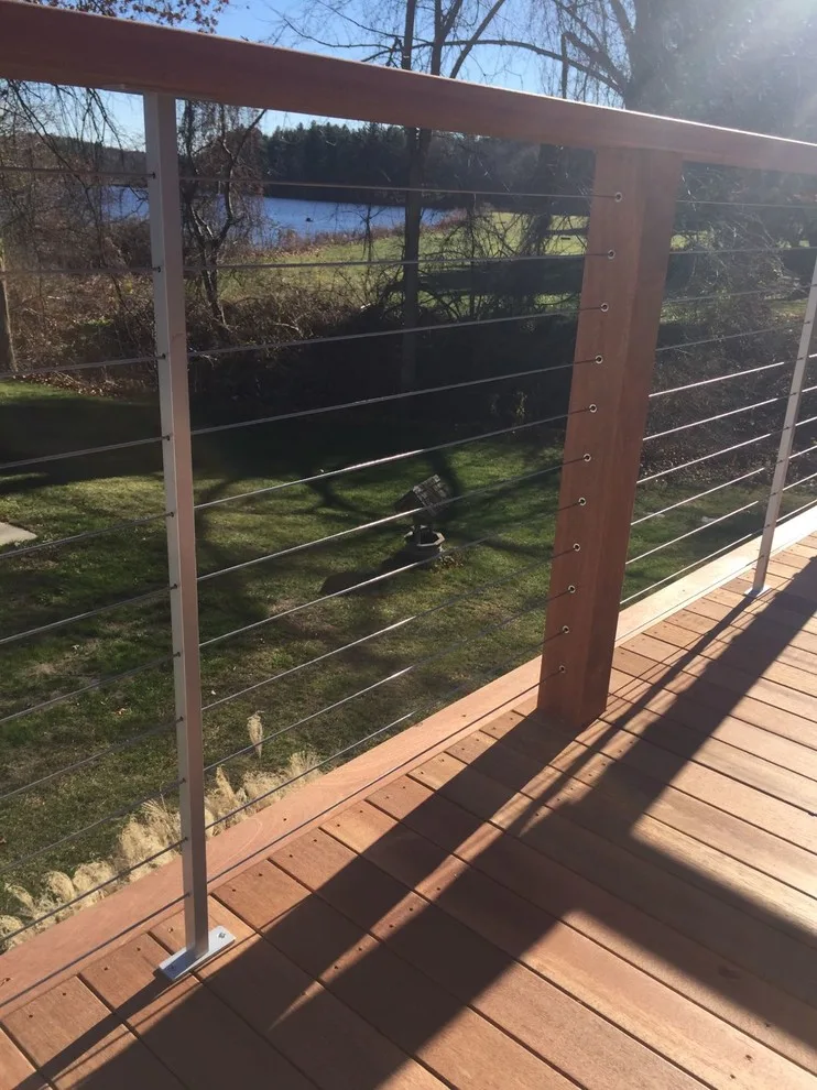 Tailored Mahogany Deck Featuring CableRail System by Loyalty Exterior Solutions - Photo 9
