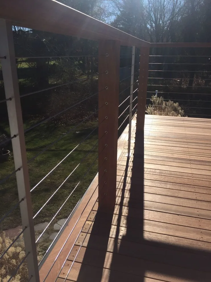 Tailored Mahogany Deck Featuring CableRail System by Loyalty Exterior Solutions - Photo 7