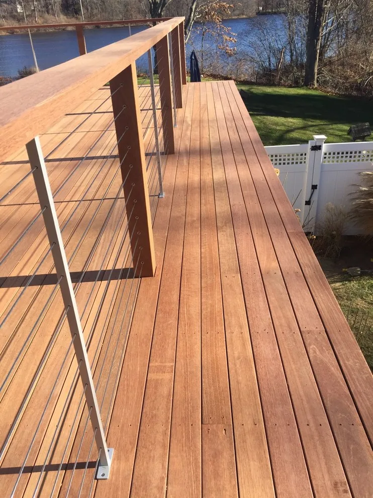 Tailored Mahogany Deck Featuring CableRail System by Loyalty Exterior Solutions - Photo 2