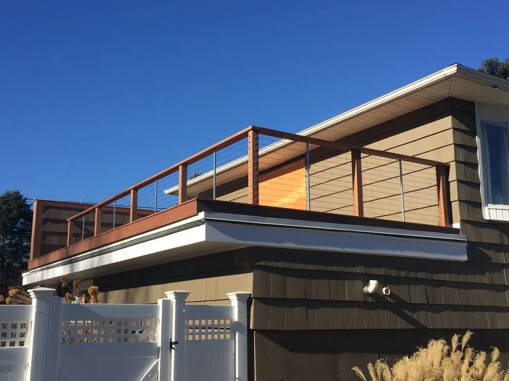 Tailored Mahogany Deck Featuring CableRail System by Loyalty Exterior Solutions - Photo 8
