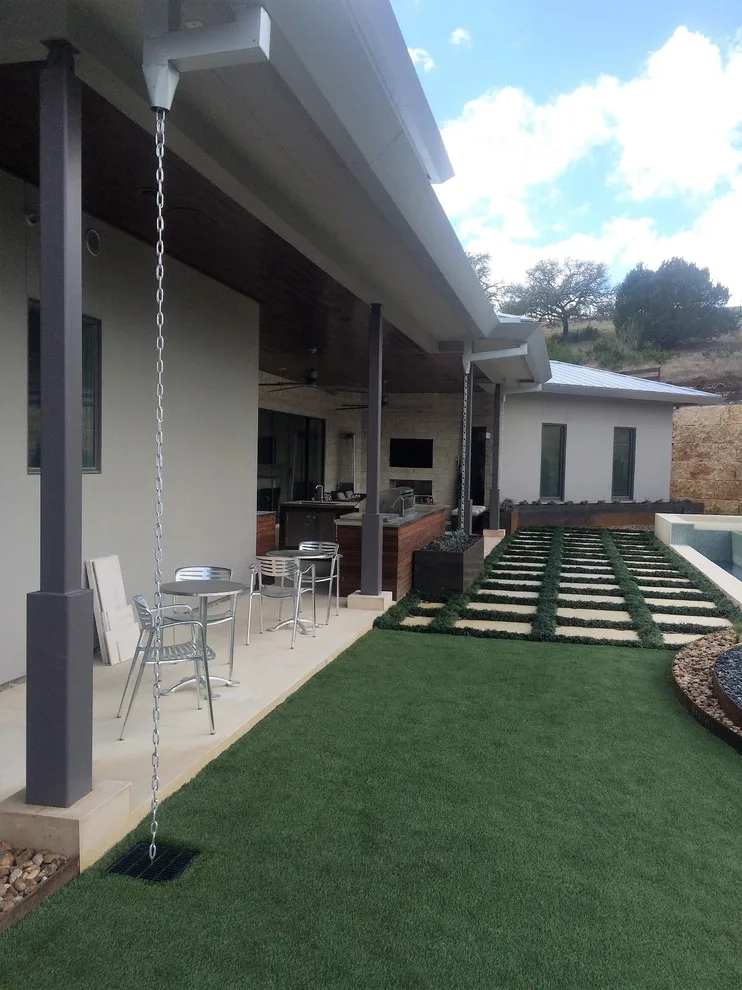 Tailored Contemporary Galvalume Rain Gutters by Austin Gutterman Inc. - Photo 8