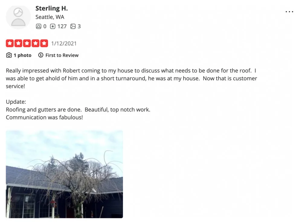 Client Feedback by Eastside Roofing Inc - Photo 11