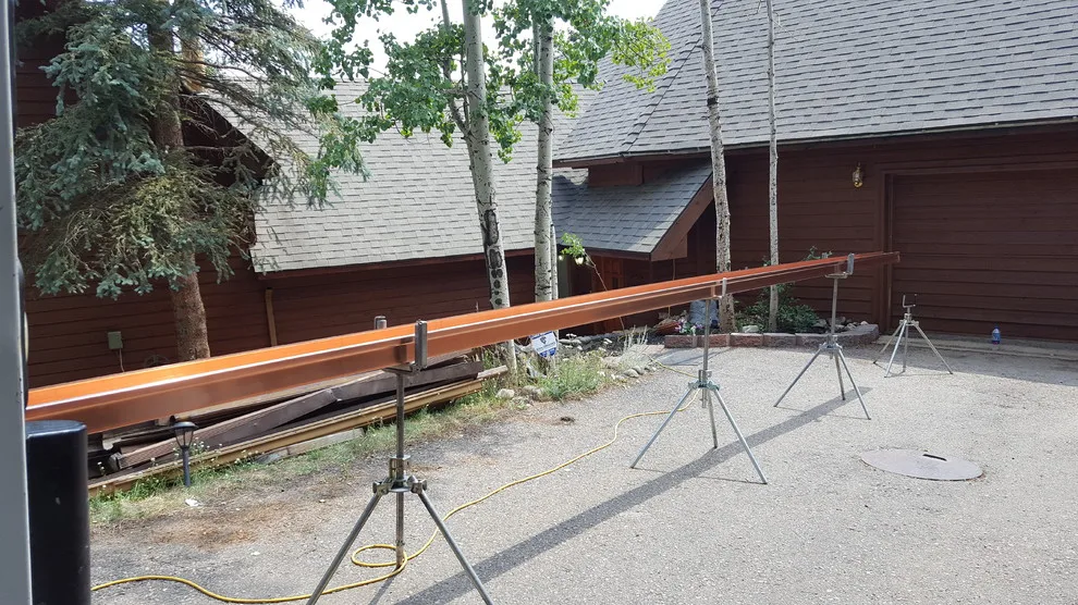 Sustainable Copper Box Gutter and Round Copper Downspout by Precision Seamless Gutters LLC - Photo 9