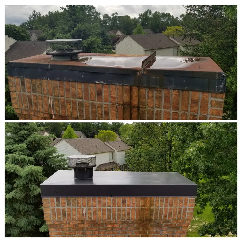 Custom-Made Chimney Caps with Lifetime Warranty by Metro Detroit Roofs LLC - Photo 3
