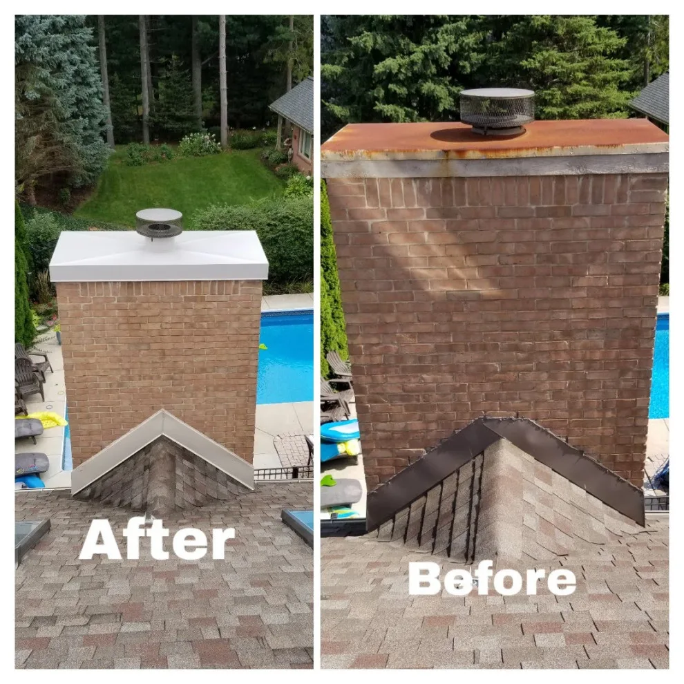 Custom-Made Chimney Caps with Lifetime Warranty by Metro Detroit Roofs LLC - Photo 2
