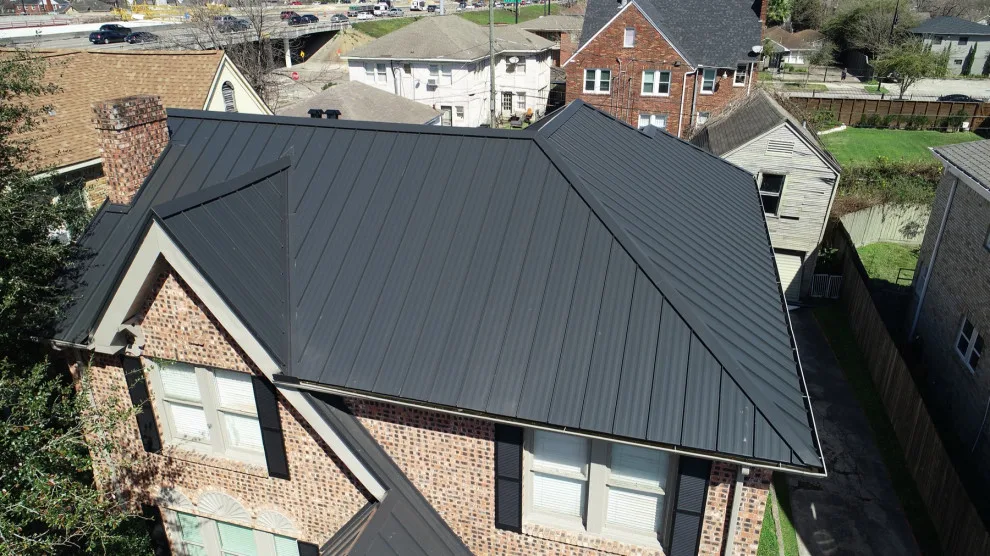 Houston Texas Matte Black Standing Seam Roofing by Houston Metal Roofing Services - Photo 2