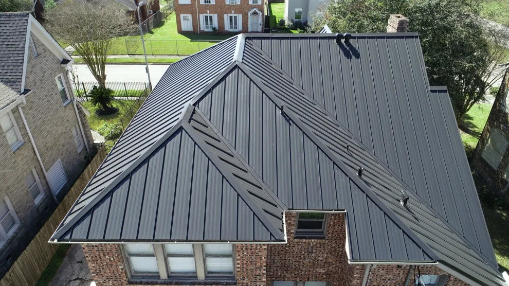 Houston Texas Matte Black Standing Seam Roofing by Houston Metal Roofing Services - Photo 6