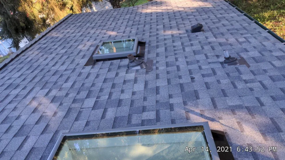 Renton Asphalt Roofing with Chimney Chase and Skylight by RoofSmart - Photo 2