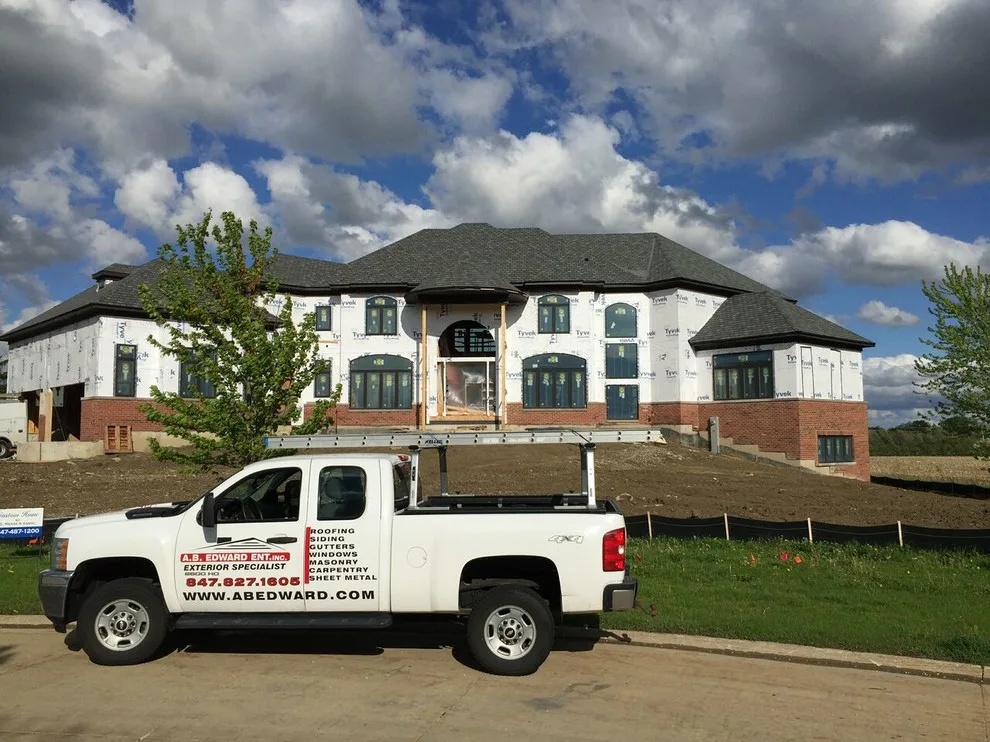 Barrington IL Slate Designer Series Shingle Roofing Project by A.B. Edward Enterprises, Inc. - Photo 3