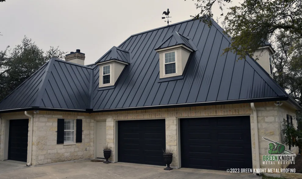 Matte Black Standing Seam - Driftwood, TX by Green Knight Metal Roofing - Photo 5