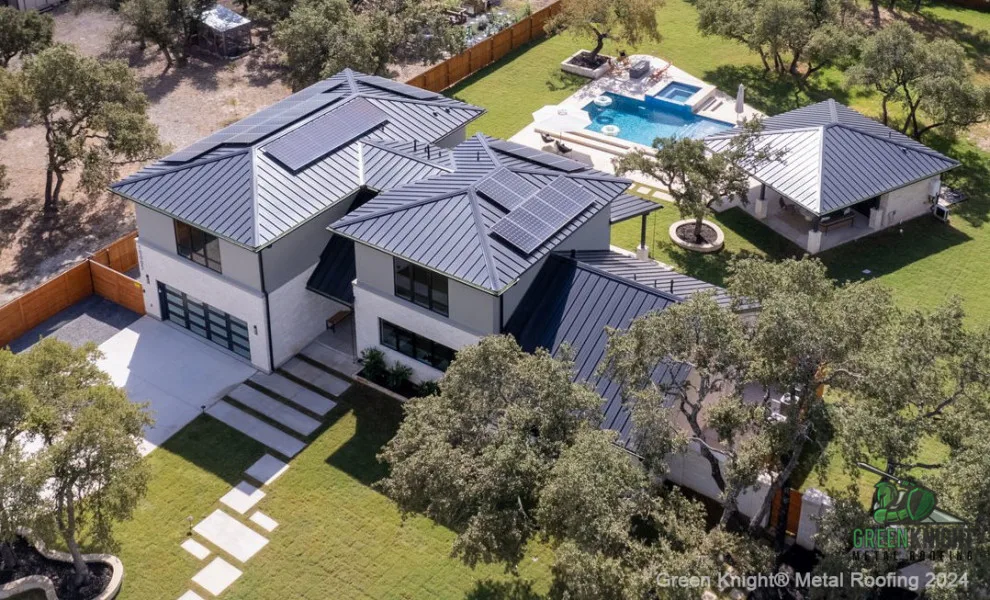Matte Black Standing Seam - Austin, TX by Green Knight Metal Roofing - Photo 3