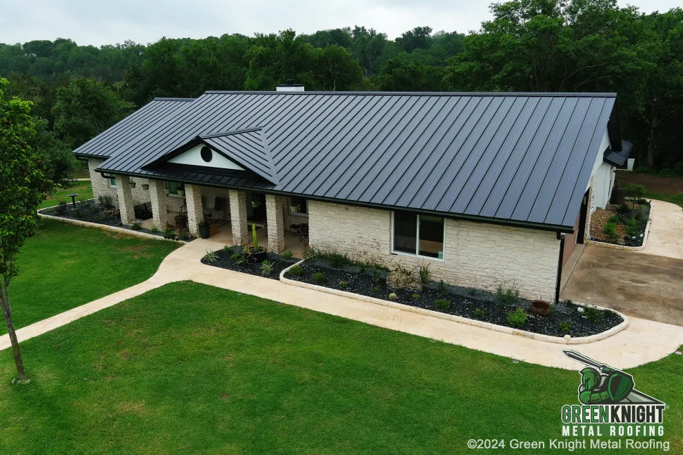 Matte Black Standing Seam - Manchaca, TX by Green Knight Metal Roofing - Photo 3