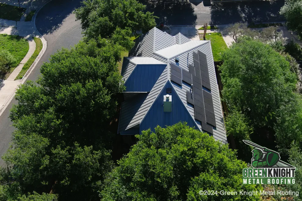 Slate Gray Standing Seam Project - Austin, TX 2024 by Green Knight Metal Roofing - Photo 2