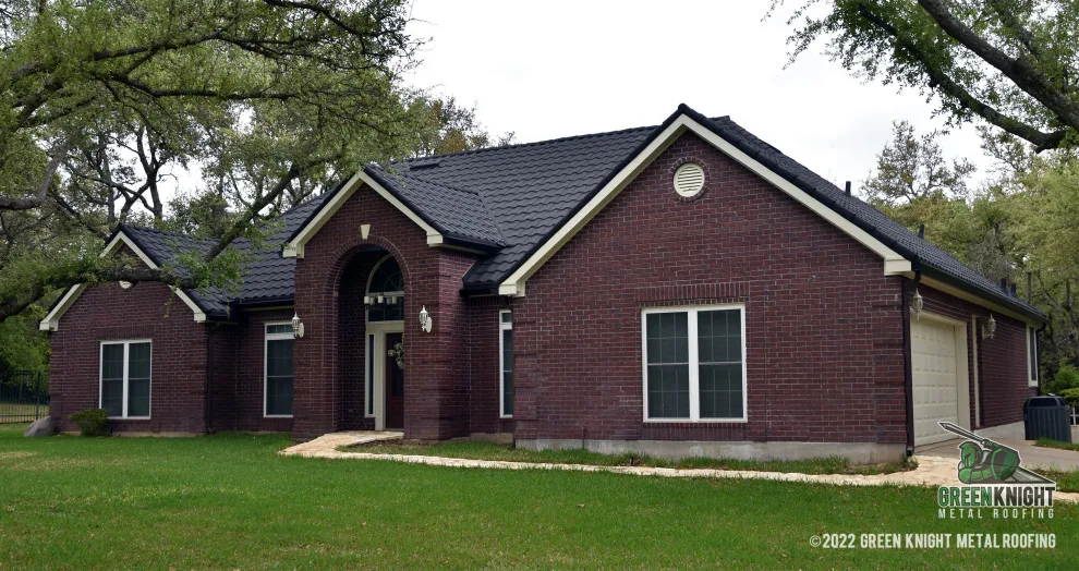 Steel Barrel Vault with Stone Coating by Green Knight Metal Roofing - Photo 2