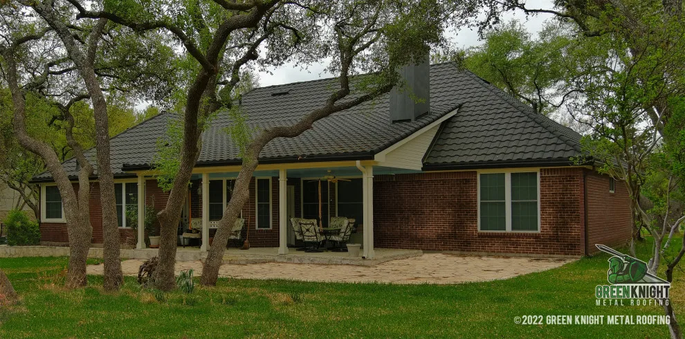 Steel Barrel Vault with Stone Coating by Green Knight Metal Roofing - Photo 4