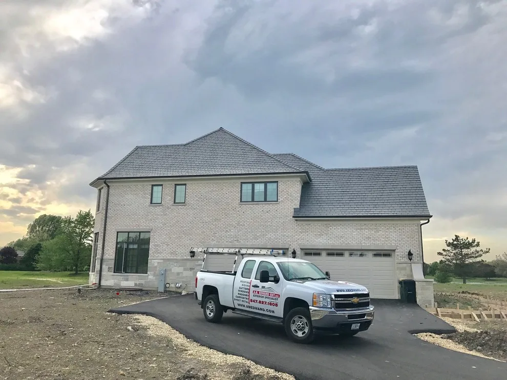 Artificial Slate Roofing and Gutters - S. Barrington, IL by A.B. Edward Enterprises, Inc. - Photo 2