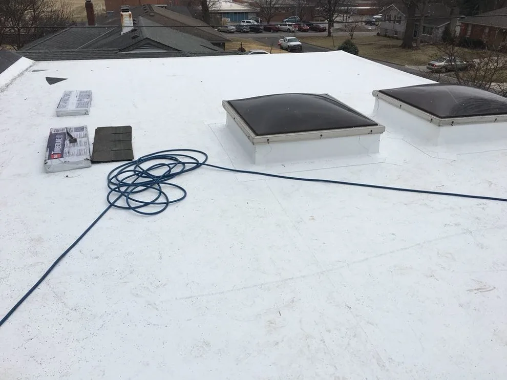 TPO and Skylights Project in Roeland Park by Easton Roofing - Photo 6