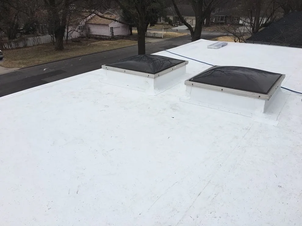 TPO and Skylights Project in Roeland Park by Easton Roofing - Photo 8