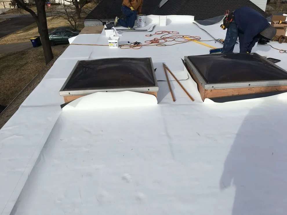 TPO and Skylights Project in Roeland Park by Easton Roofing - Photo 15