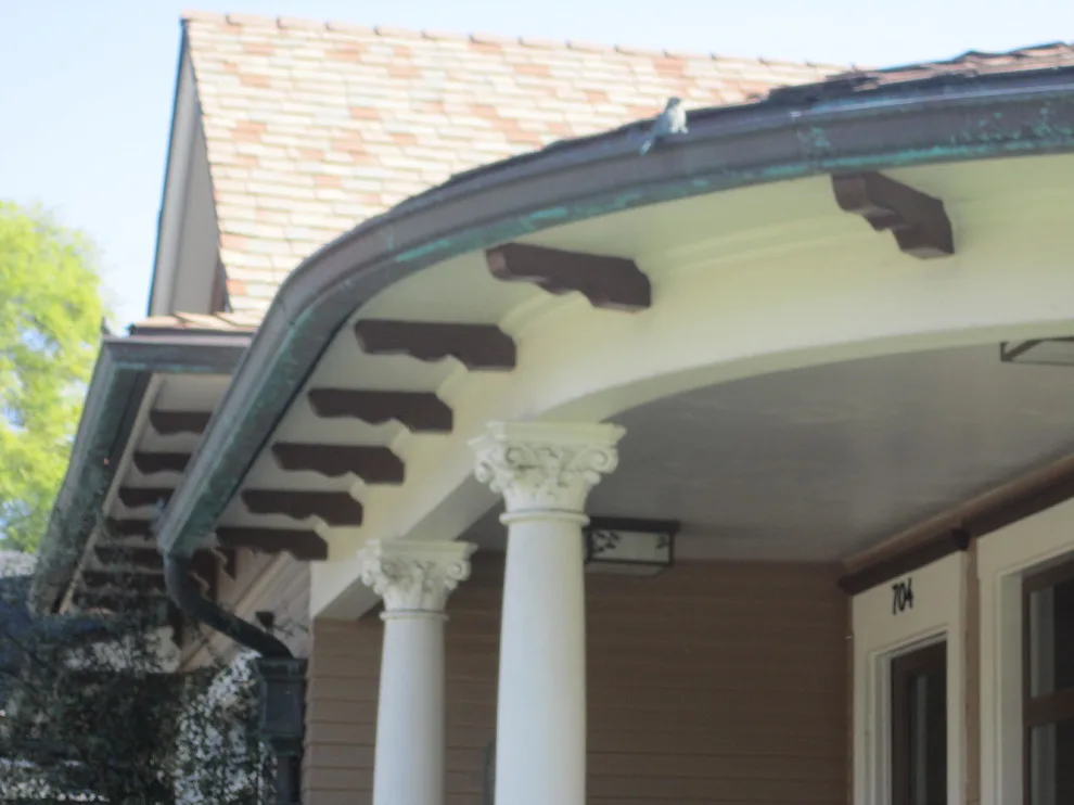 Aged Copper Rain Gutters by Rain Water Systems - Photo 5