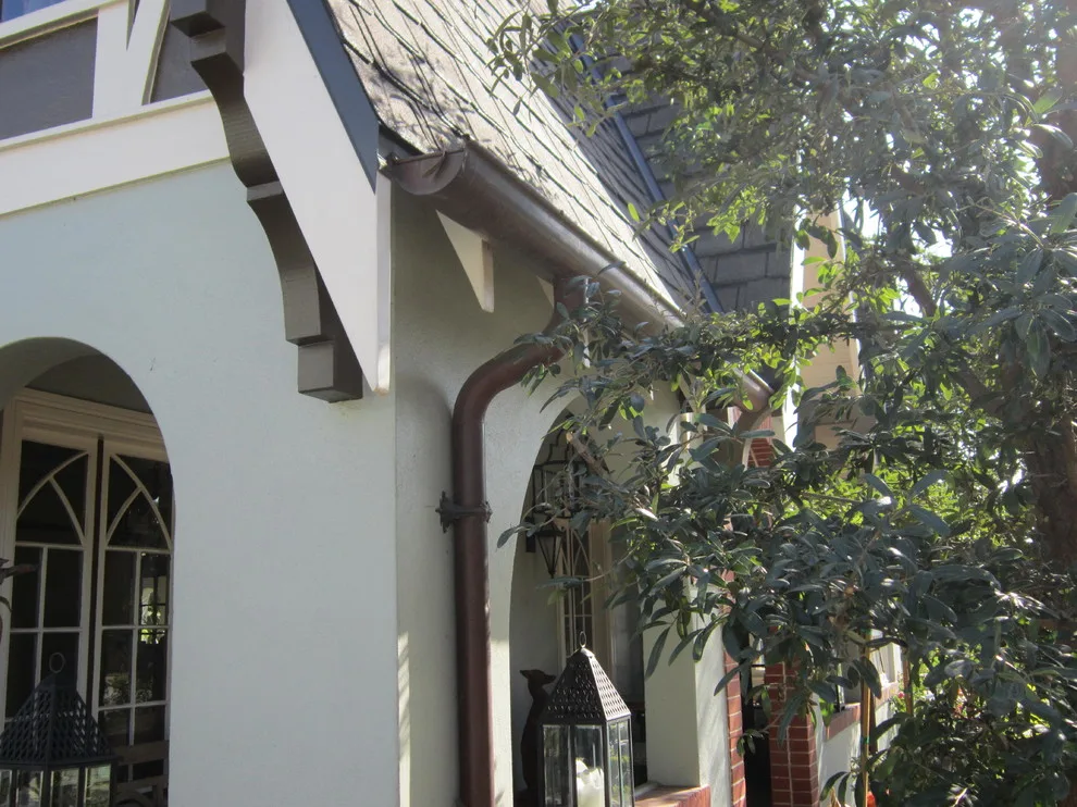 Aged Copper Rain Gutters by Rain Water Systems - Photo 2