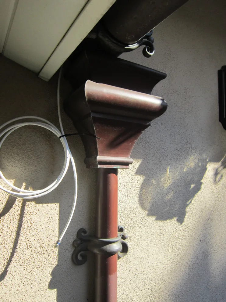 Aged Copper Rain Gutters by Rain Water Systems - Photo 24