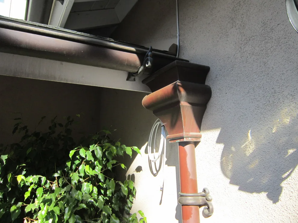 Aged Copper Rain Gutters by Rain Water Systems - Photo 34