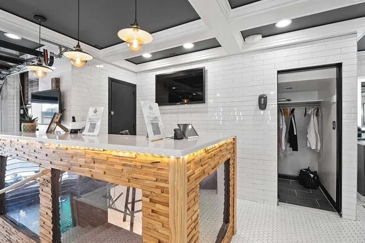 Waltham's Premier Barbershop - Interior Transformation Waltham, MA by Yusra Design Build - Photo 3