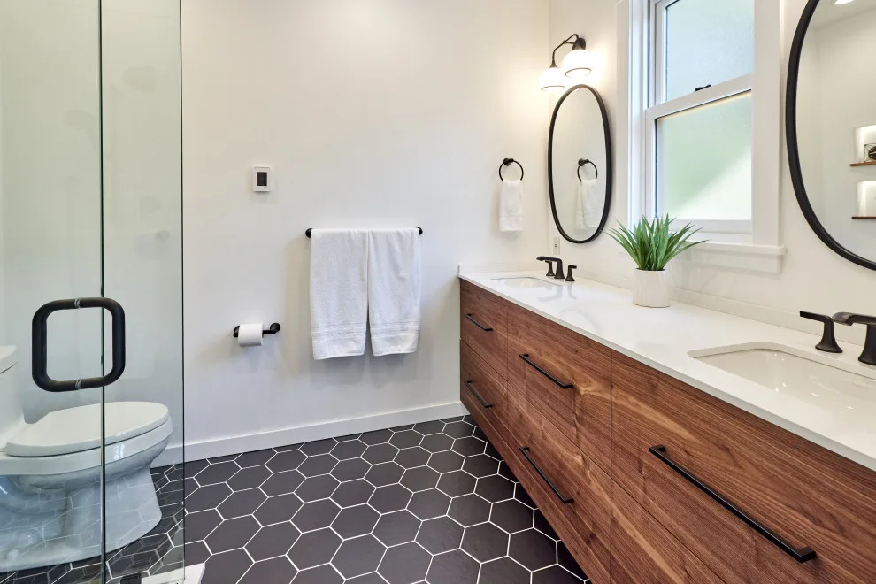 Modern Bathroom by Henderer Design + Build + Remodel - Photo 16
