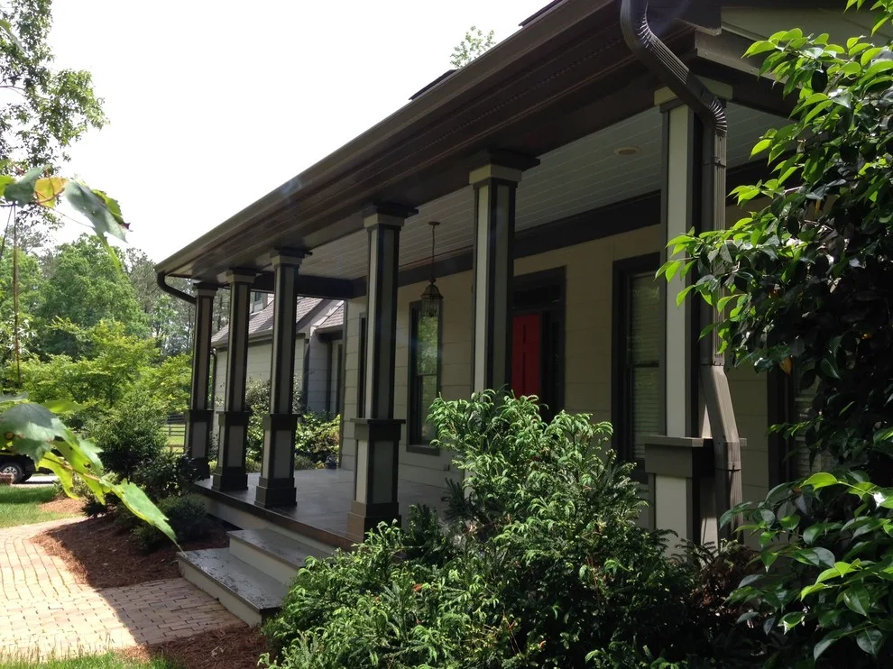 Revamped Exterior with Custom Columns by Eric S. Perry Design & Build, Inc. - Photo 2