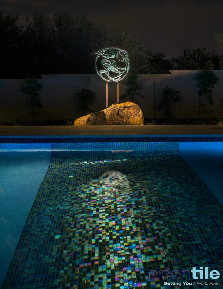 Contemporary Pool with Infinity Spa by Red Rock Design-Build And Red Rock Pools And Spas - Photo 4