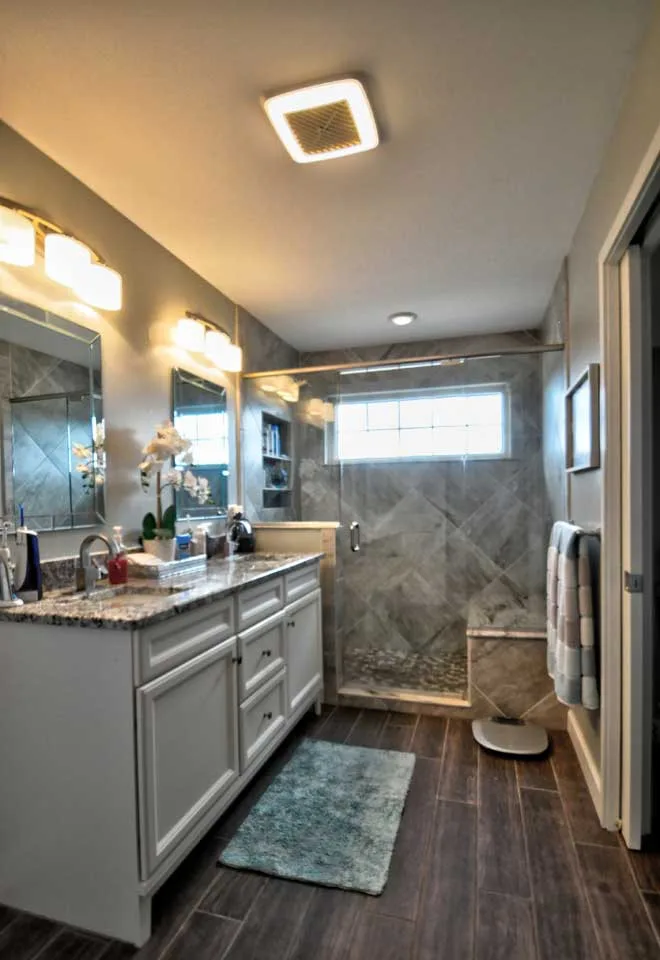 Lafayette Bathroom Renovation on Amesbury Drive by Riverside Construction, LLC - Photo 2