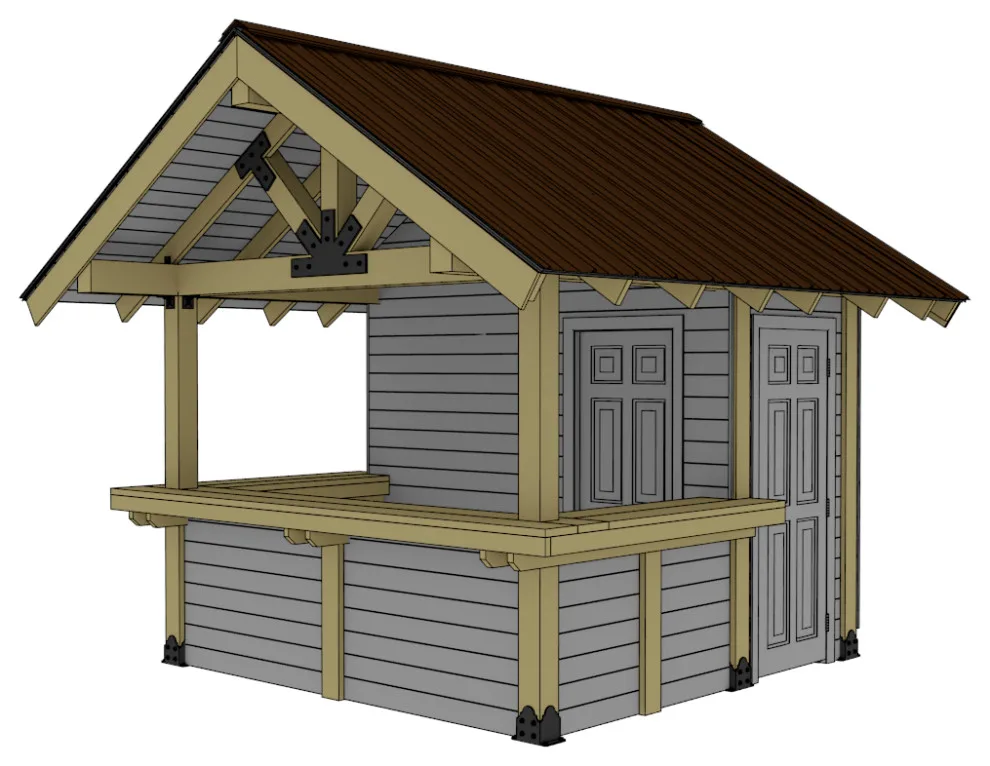Outdoor Bar Project with Accessible Dual Storage – Includes Printable Plans and Cut List by Penko LLC - Photo 4