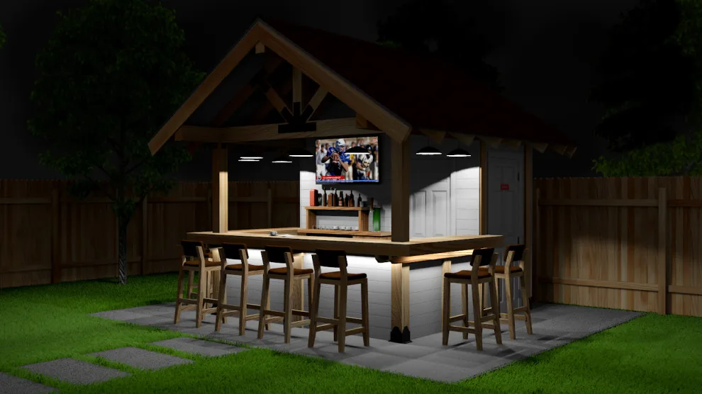 Outdoor Bar Project with Accessible Dual Storage – Includes Printable Plans and Cut List by Penko LLC - Photo 5