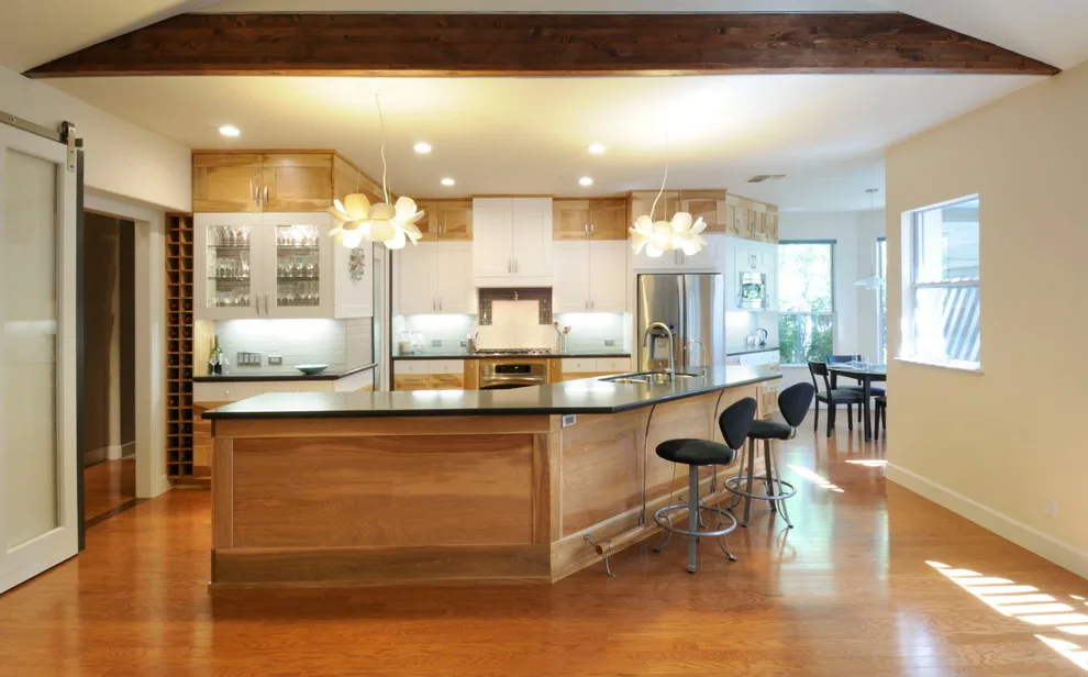 Modern Kitchen with Eclectic Touches by Morse Custom Homes And Remodeling - Photo 2