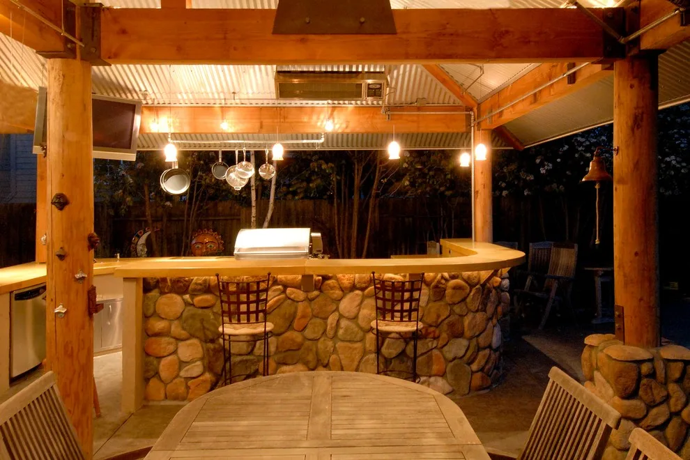 The Fisherman - Outdoor Cooking Area by Morse Custom Homes And Remodeling - Photo 2