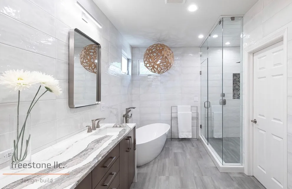 Conrad Modern Master Bath by Freestone LLC Design-build - Photo 5