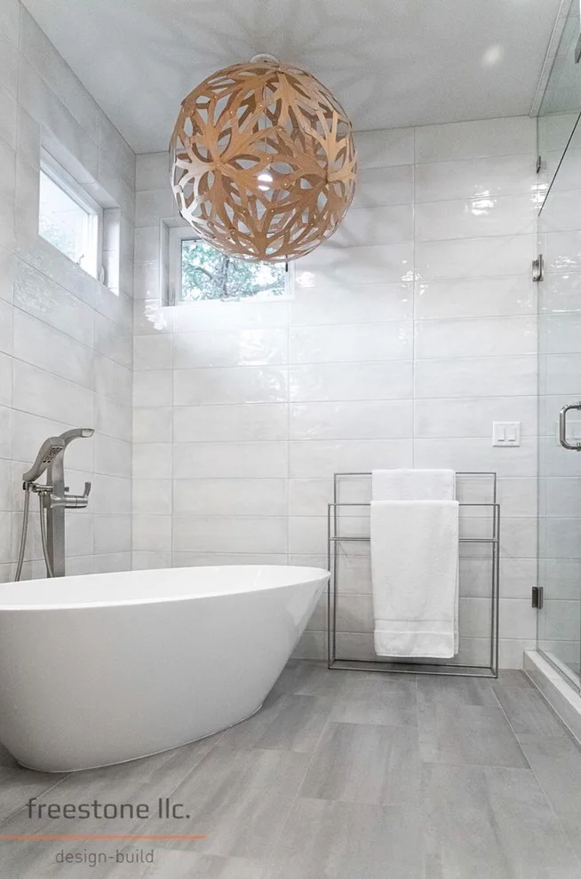 Conrad Modern Master Bath by Freestone LLC Design-build - Photo 12