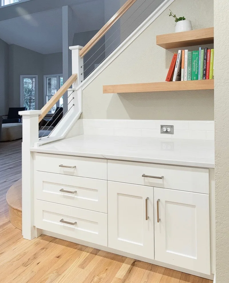 Modern Kitchen with Shore Pine Design by Freestone LLC Design-build - Photo 10