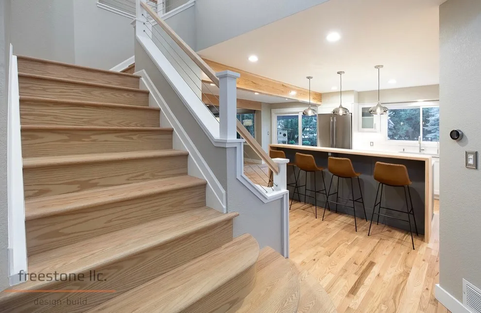Modern Kitchen with Shore Pine Design by Freestone LLC Design-build - Photo 3