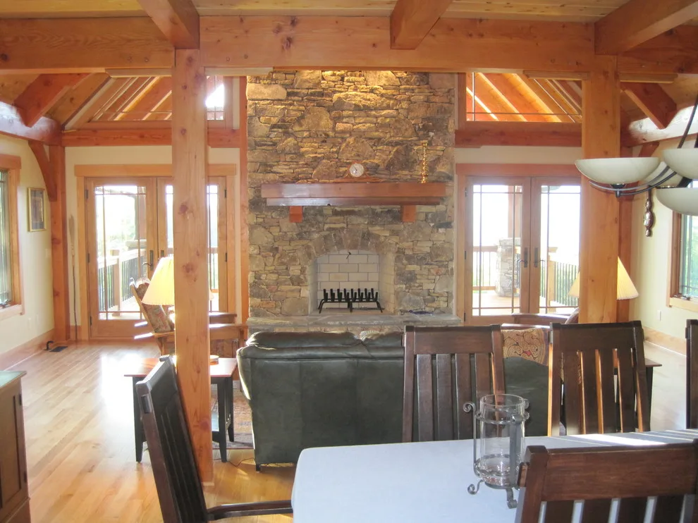 Timber Frame Mountain Retreat with Scenic Views by Living Stone Design + Build - Photo 3