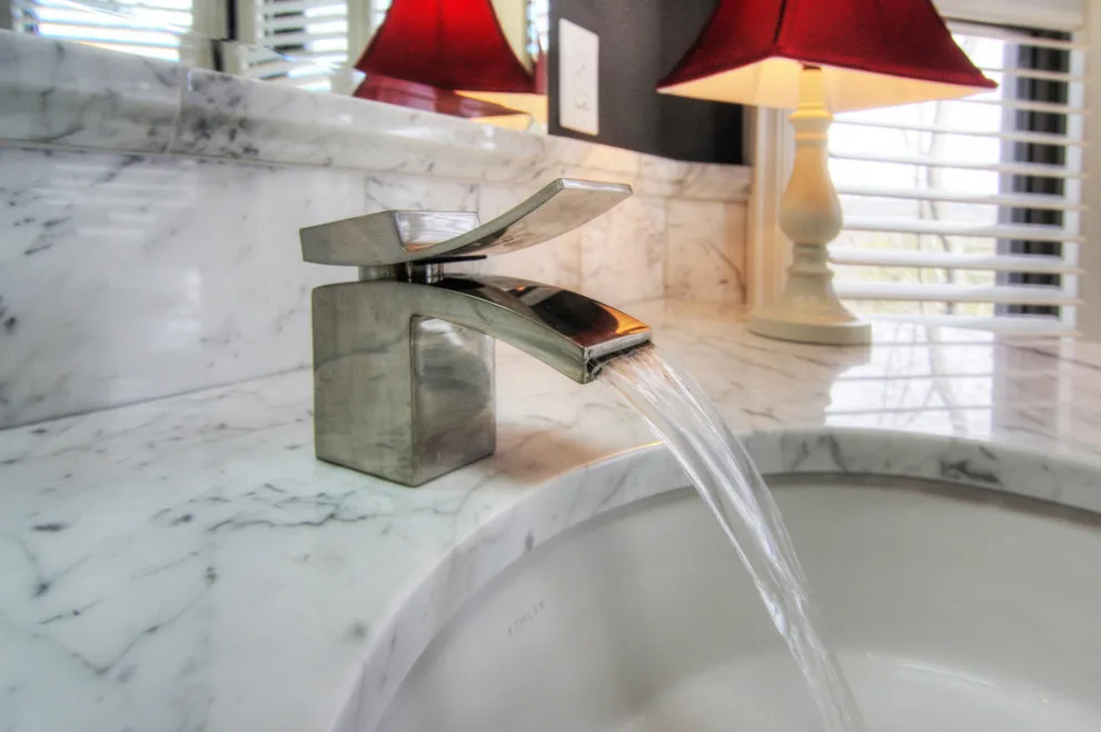 Des Peres, MO Marble Luxury Bathroom by Mosby Building Arts - Photo 3